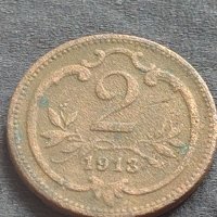 Рядка монета 2 кройцера 1913г. Австрия Франц Йозеф за КОЛЕКЦИОНЕРИ 21214, снимка 1 - Нумизматика и бонистика - 42685855