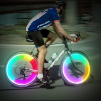 Светещи LED капачки за винтили на автомобил или велосипед, снимка 4 - Аксесоари за велосипеди - 41388712