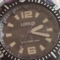 Мъжки часовник LORUS WATER RESIST много красив силиконова каишка - 26485, снимка 2 - Мъжки - 36134265