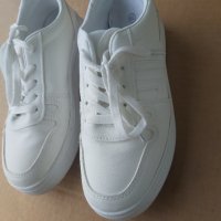 Дамски бели кожени обувки , кецове, снимка 11 - Кецове - 40488852