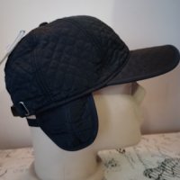 Зимни черни шушлякови шапки с козирка и ушички, снимка 5 - Шапки - 39040213