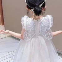 Официална детска рокличка с тюл и пеперуда , снимка 8 - Детски рокли и поли - 44274429