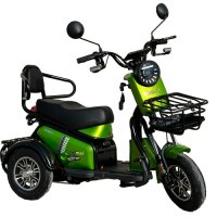 Двуместна електрическа триколка PUDDING 1500W | Перлено Синьо, снимка 2 - Мотоциклети и мототехника - 44190263