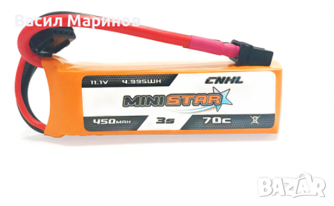 Продавам нови Li-Po батерии CNHL 3s 11.1V 450mAh 70c, снимка 1