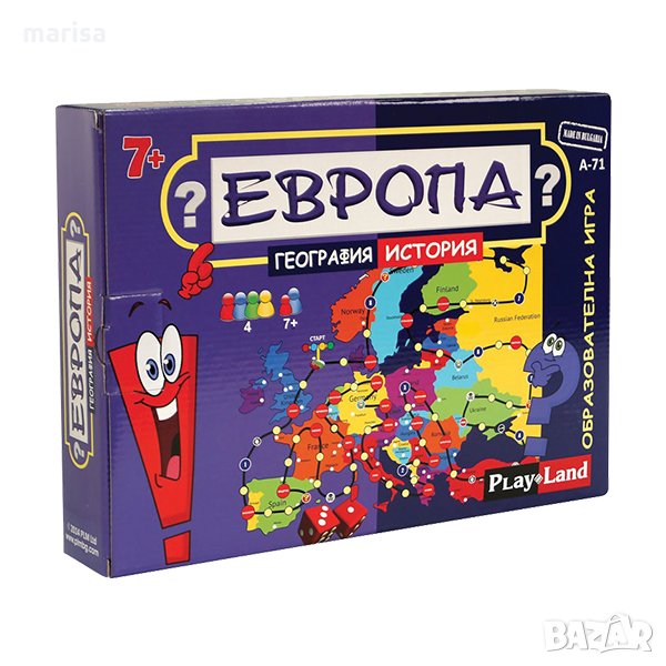 Картонена игра Европа – география и история Код: 99730-1, снимка 1