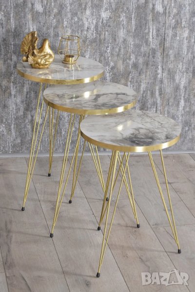 Комплект 3 масички за кафе - различни цветове, снимка 1