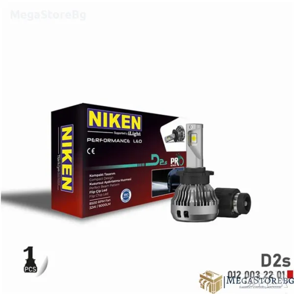 Диодни крушки NIken D2S ПРО 1бр 200% повече светлина, снимка 1