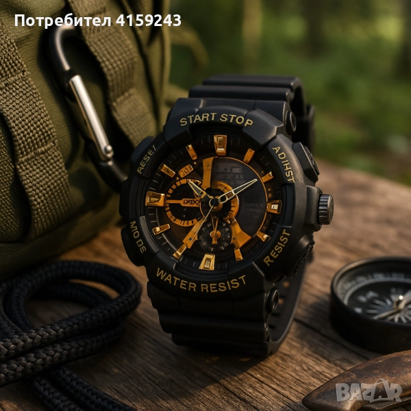 Мъжки мултифункционален часовник - Спортен, водоустойчив и удароустойчив, снимка 1