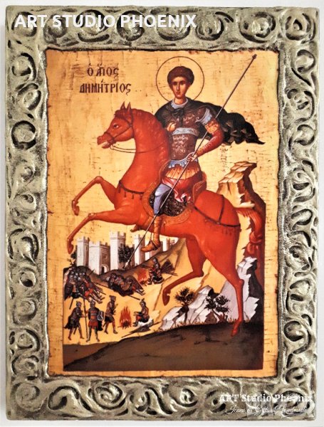 Икона на Свети Димитър icona Sveti Dimitar, снимка 1