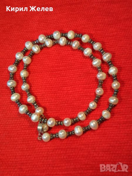 СТАРО ФИНО РЕТРО - АРТ ПЕРЛЕНО КОЛИЕ ЕСТЕСТВЕНИ РЕЧНИ ПЕРЛИ 34674, снимка 1