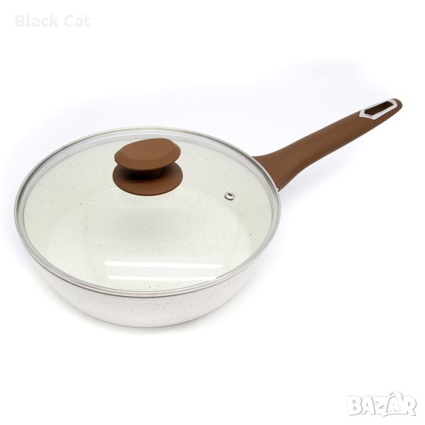 Дълбок керамичен тиган (с капак) – "LF / Luigi Ferrero, Verona", 28 см, FR-2871D, снимка 1