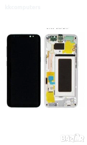 LCD Дисплей за Samsung SM-G950F S8 / GH97-20457B/20458B/20473B/20629B/ Тъч скрийн + рамка / Сребърен, снимка 1