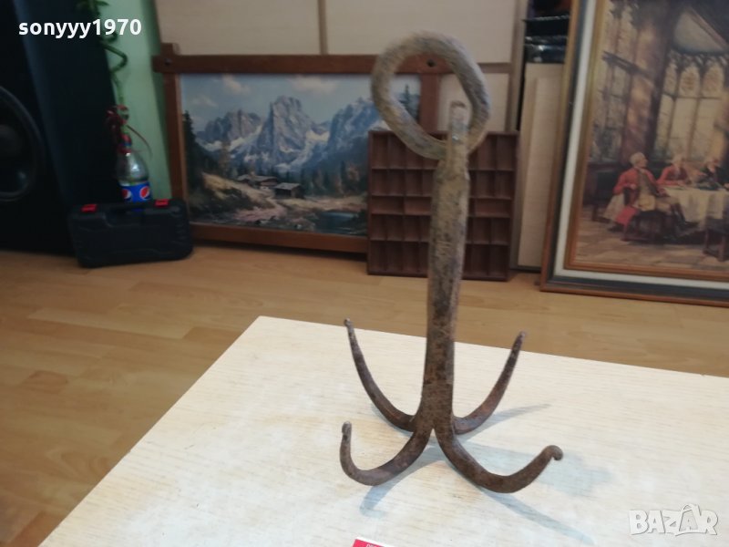 ПОРЪЧАНА-СТАРА КОТВА-34х16х16см-АНТИКА 2610211246, снимка 1