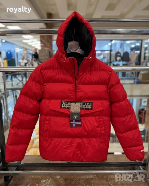 Червено Мъжко Зимно Яке , снимка 1