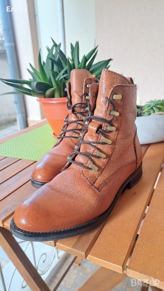 Боти естествена кожа 36 номер, снимка 1