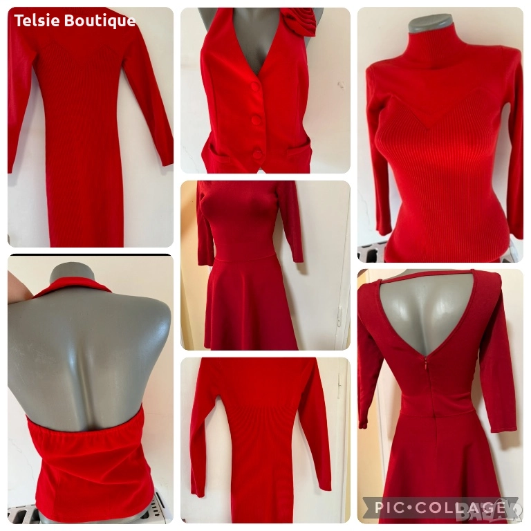 Червени рокли guess като нови, снимка 1