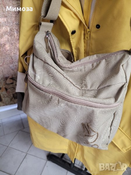 MANDARINA DUCK текстилна чанта, платнена,бежева, снимка 1