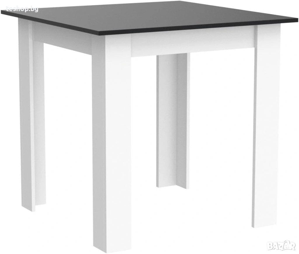 Трапезна маса MIADOMODO - квадратна, 80 x 80 x 76,5 см, за 4 души ПРОМОЦИЯ, снимка 1