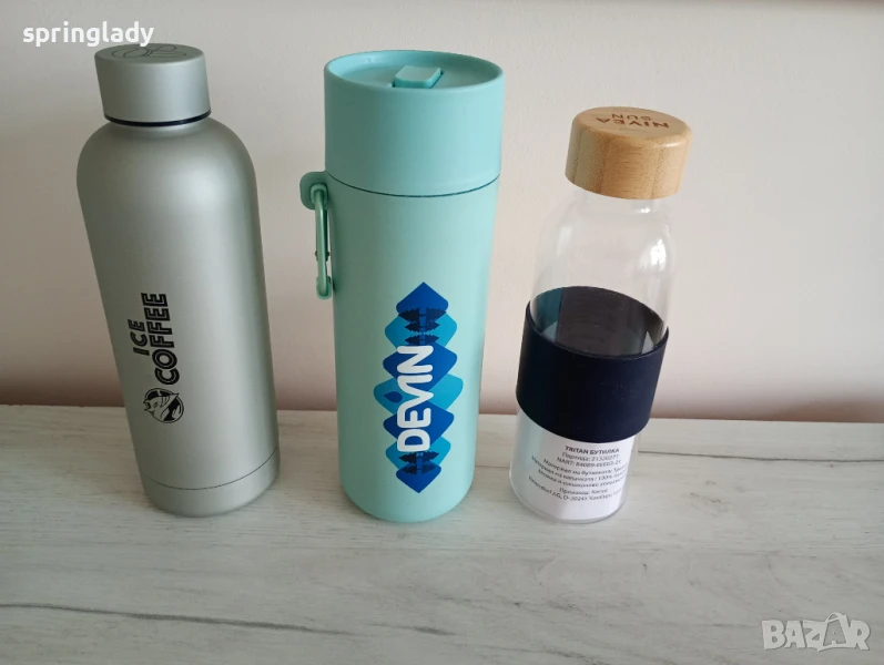 Бутилка за вода титан/ Термо бутилка/ Термос, снимка 1