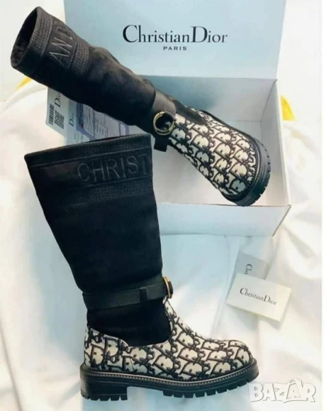 дамски ботуши с лека подплата christian dior , снимка 1