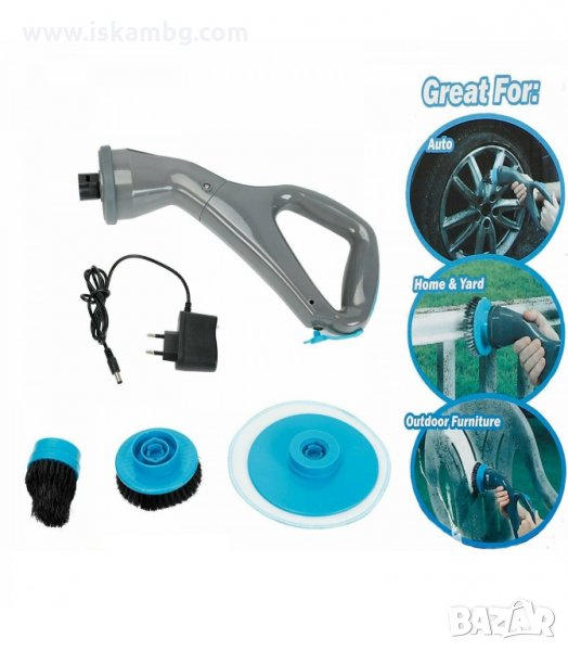 ЕЛ. ЧЕТКА ЗА ПОЧИСТВАНЕ И ПОЛИРАНЕ ЗА ВСЯКАКВИ ПОВЪРХНОСТИ HURRICANE MUSCLE SCRUBBER - код 2644, снимка 1