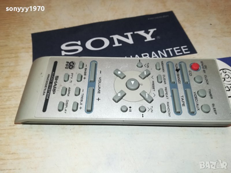 SHARP AUDIO REMOTE CONTROL 1407231316, снимка 1