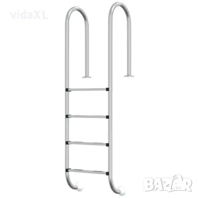 vidaXL Стълба за басейн 54x38x184,5 см(SKU:93459, снимка 1