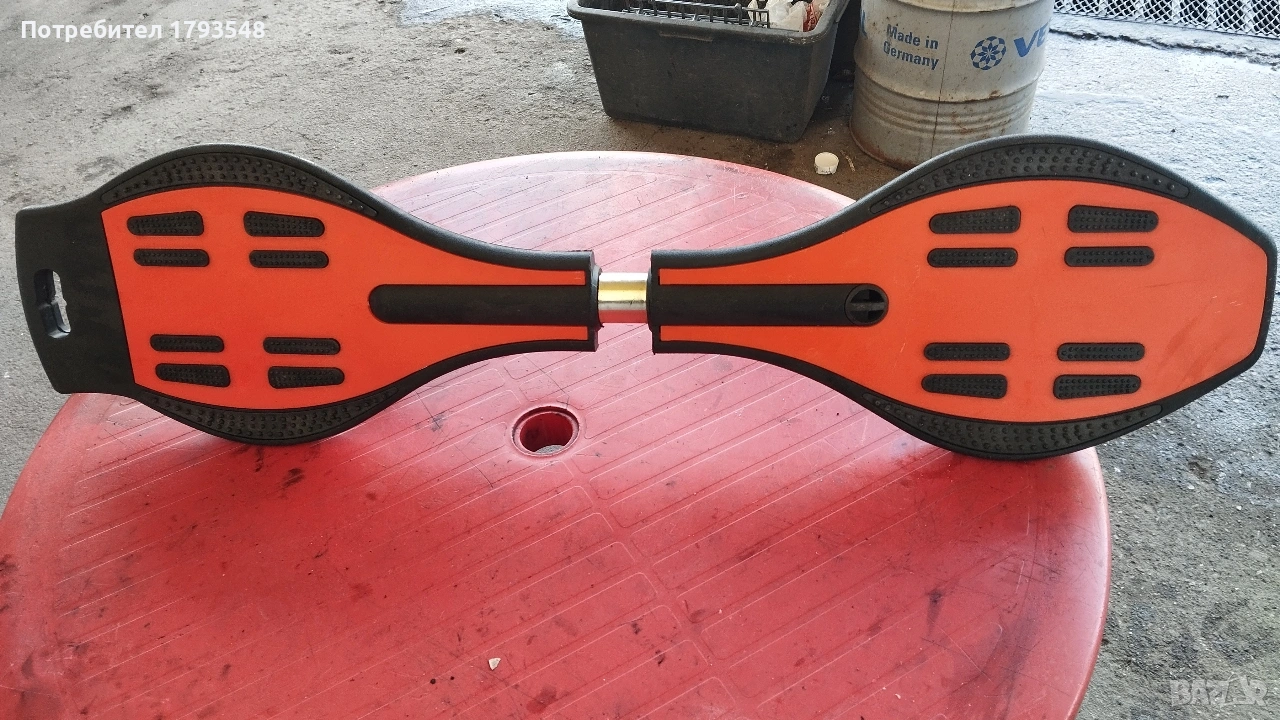 Уейв борд / wave board  оранжево - черен  в много добро състояние дължина  86 см., снимка 1