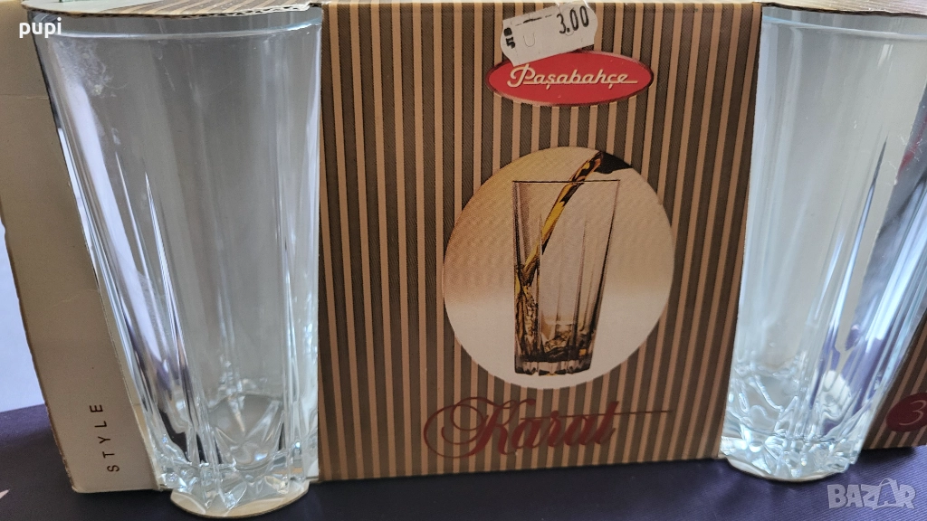 водни чаши -3бр, снимка 1