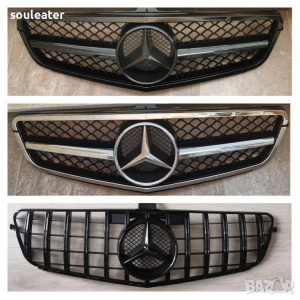 Решетка/маска с емблема за W204/W212/W207/W203 различни видове, снимка 1