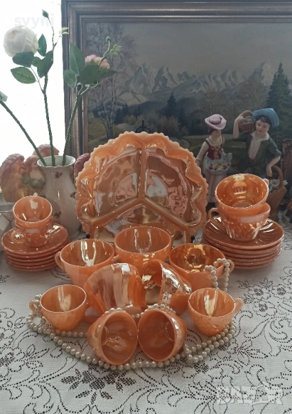 Сервиз за чай и кафе от Anchor Hocking. Ретро чар за вашия дом ., снимка 1