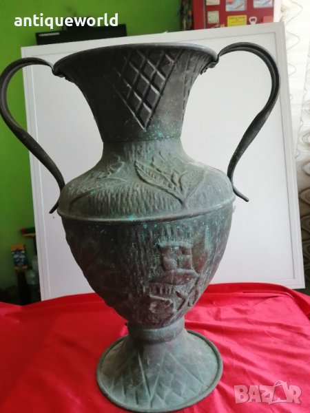 Огромен Старинен Съд , Амфора , Ваза , Кашпа 19 Век., снимка 1