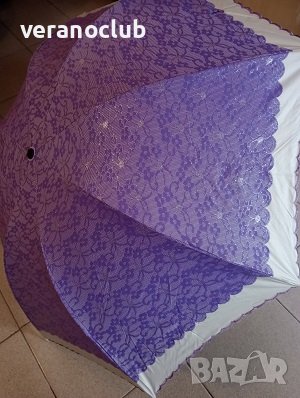 Чадър за дъжд Дантела Екзотика Лилав, снимка 1
