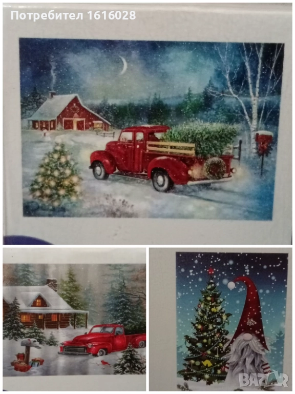 Три модела Коледни диамантени гоблени., снимка 1