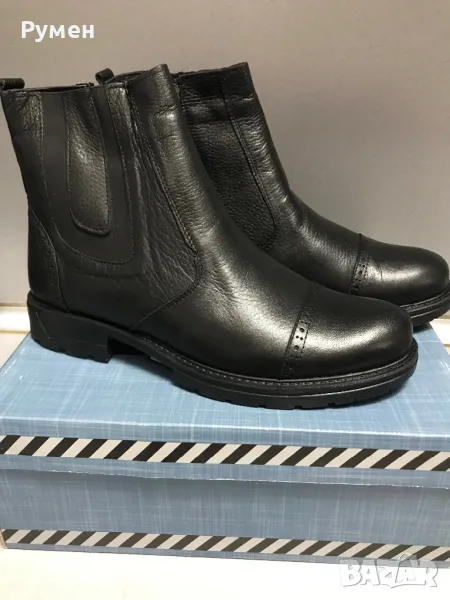 Мъжки зимни обувки, естествена кожа, снимка 1