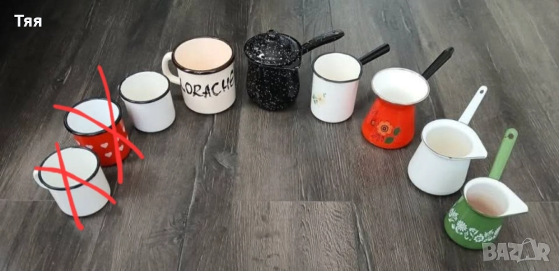 Емайлирани джезвета и канчета , снимка 1