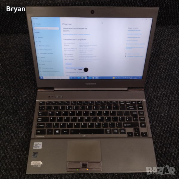 Toshiba Portege z930 i5/ 6GB / 128GB SSD лаптоп, снимка 1