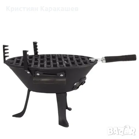 Чугунено барбекю за дървени въглища - ø30 см., снимка 4 - Барбекюта - 49929103