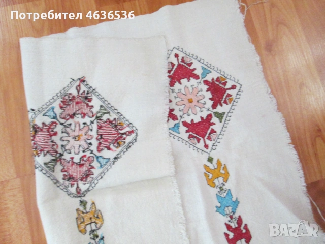 Мотив за възглавница , ръчно тъкан и бродиран, 47х39см., снимка 6 - Антикварни и старинни предмети - 53272398