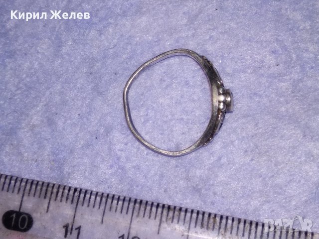 СТАР ПОСРЕБРЕН СКЪПОЦЕНЕН РЕТРО АРТ ПРЪСТЕН от БЛАГОРОДНА СТОМАНА 38598, снимка 5 - Антикварни и старинни предмети - 41638377