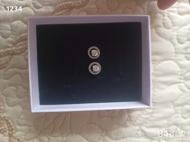 дамски сребърни обеци , снимка 2 - Обеци - 53692612