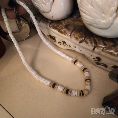 РАЗПРОДАЖБА Колие  60 те год puka shells, снимка 2 - Колиета, медальони, синджири - 40156887