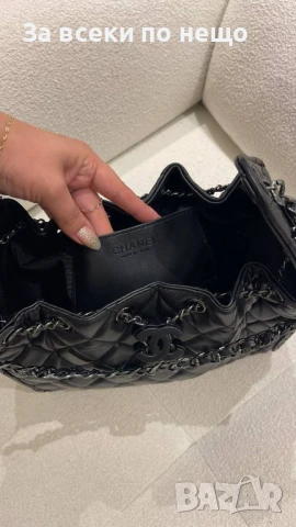 Chanel Дамска Черна Чанта Шанел - Код E715, снимка 12 - Чанти - 51242501