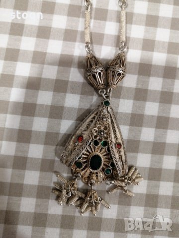 Сребърен възрожденски накит , снимка 7 - Антикварни и старинни предмети - 35793267