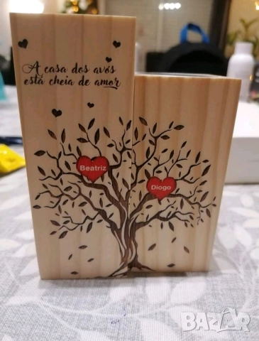 Гравирани с лазер свещници, снимка 2 - Декорация за дома - 52907573