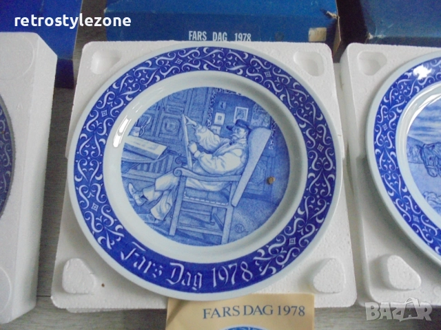 № 8310 Стари колекционерски порцеланови чинии / пана - Rörstrand Sweden , снимка 3 - Други ценни предмети - 47610766