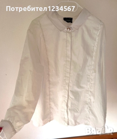 Бяла риза Nikole Collection , снимка 6 - Ризи - 53778202