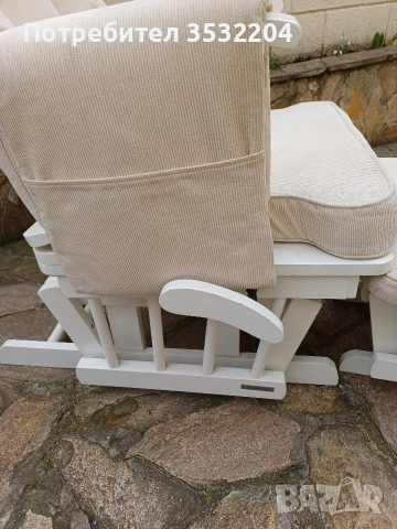 Люлеещ стол с табуретка, снимка 7 - Столове - 53691170