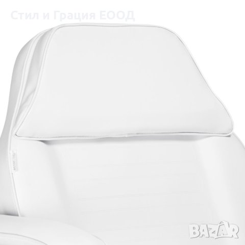 Фиксирана кушетка 557G - бяла/черна със златиста рамка 184 x 60/80 x 76 см, снимка 16 - Кушетки - 41678454