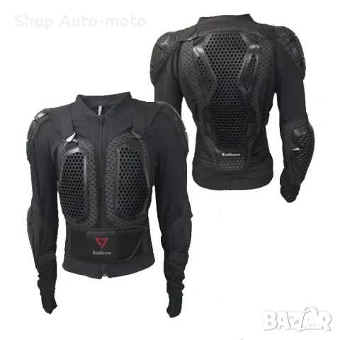 Мото ризница Automat, Регулируем протектор за тяло, Черен, снимка 3 - Аксесоари и консумативи - 53683491